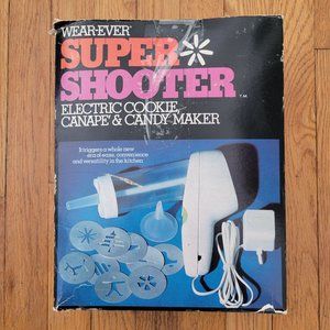 Wear Ever Super Shooter Electric Foodgun Cookie Canape Candy Press Decorator Hol